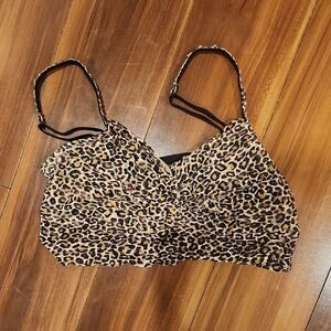 VS Pink Leopard Print Bralett